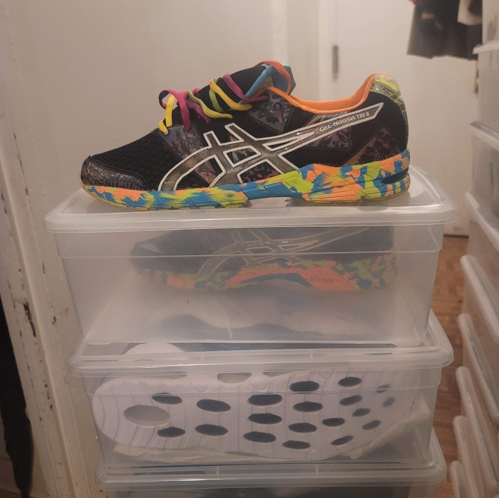 Asics Black and Blue Shoe Storage Boxes